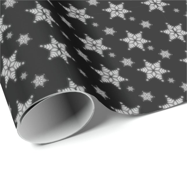 Soft Focus Snowflakes Wrapping Paper (Roll Corner)