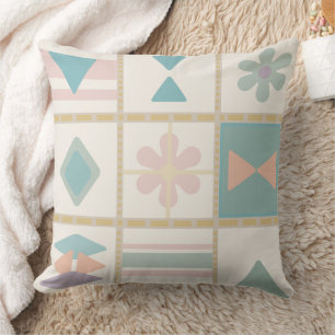 Soft Folk Tiles Cushion