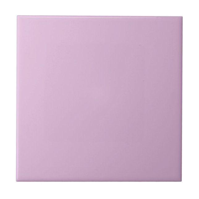Soft French Lilac Solid Colour Ceramic Tile (Front)