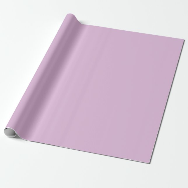 Soft French Lilac Solid Colour Wrapping Paper (Unrolled)