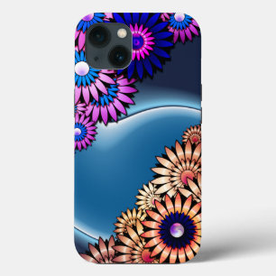 Soft Funky Flowers iPhone 13 Case