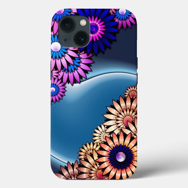 Soft Funky Flowers Case-Mate iPhone Case (Back)