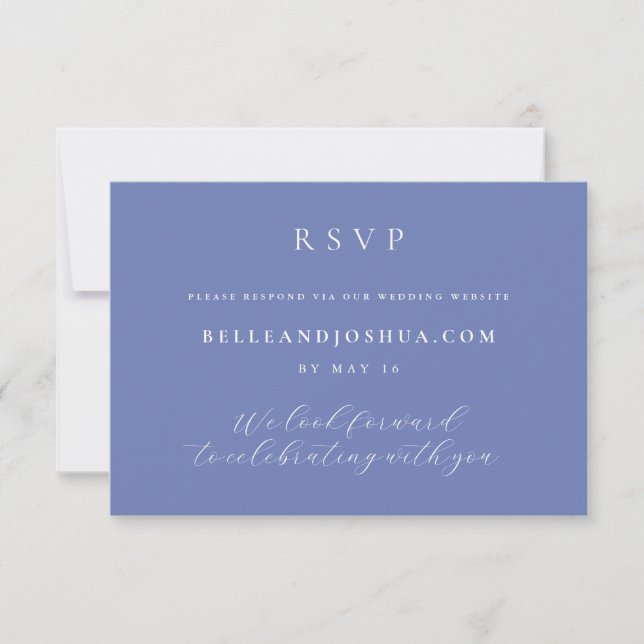Soft Garden Florals Wedding RSVP Invitation (Front)