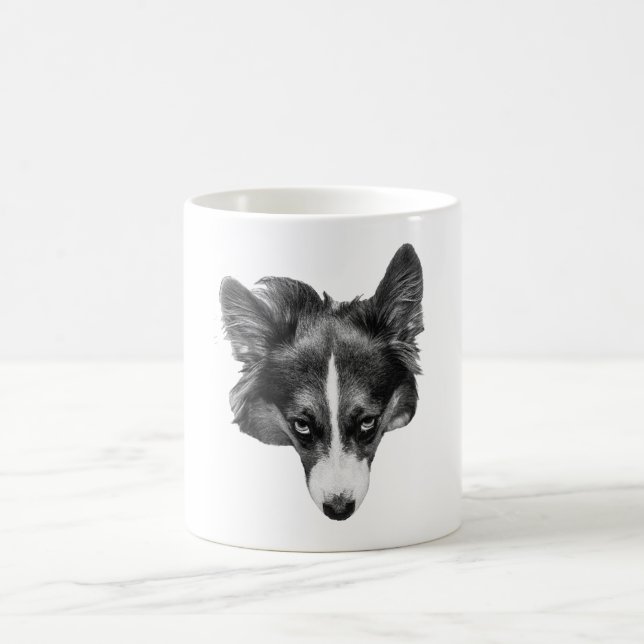 soft gaze corgi calm coffee mug (Center)