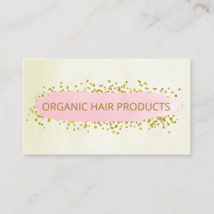 Soft Gentle Toned Handmade Natural Hair Products Business Card