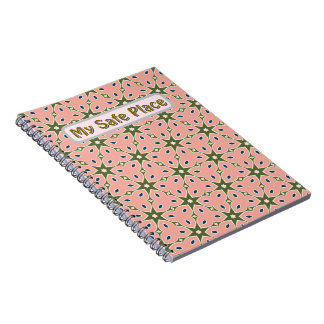 “Soft Geometric Floral Pattern | Healing & Mindful Notebook