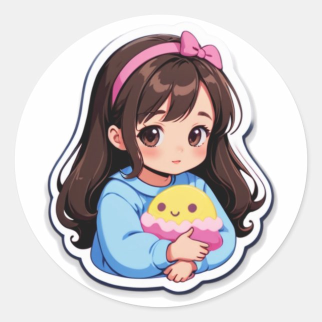 Soft Girl Aesthetic Sticker (Front)