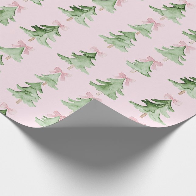 Soft Girly Christmas Wrapping Paper (Corner)