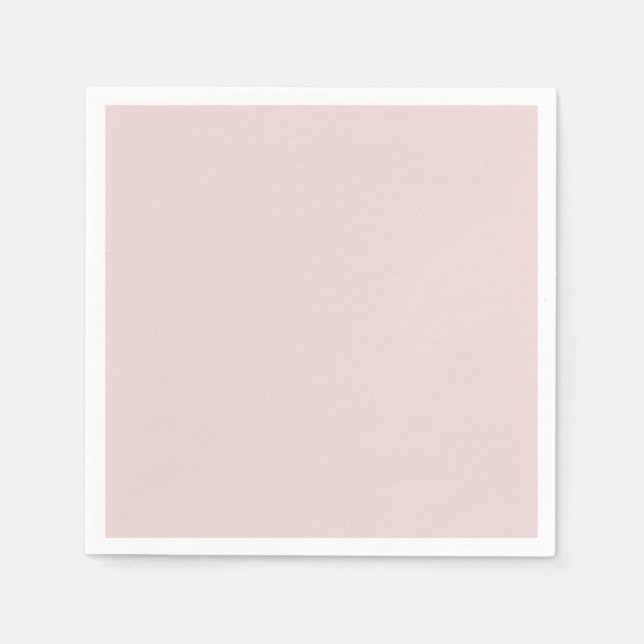 Soft Glamour - Blush Whisper Rose Solid Napkin (Front)