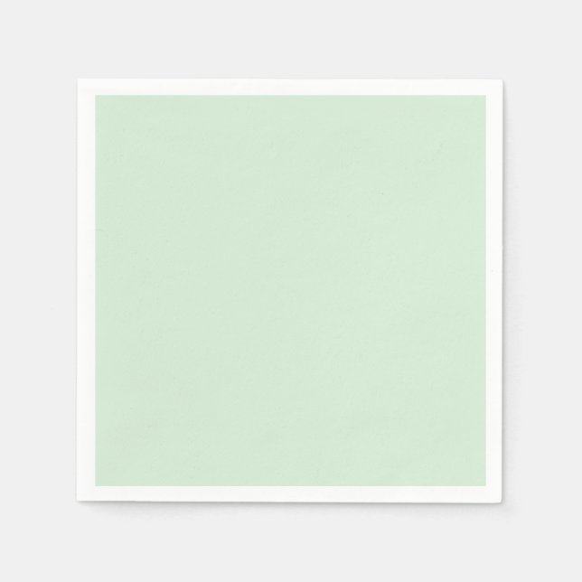 Soft Glamour - Mint Elegance Solid Napkin (Front)
