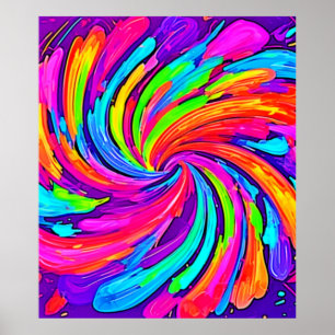 Soft Glow: Cartoon Rainbow  Poster