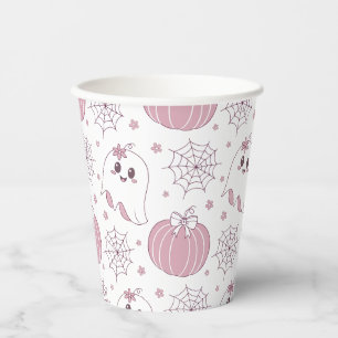Soft Goth Pastel Halloween Pattern Paper Cups