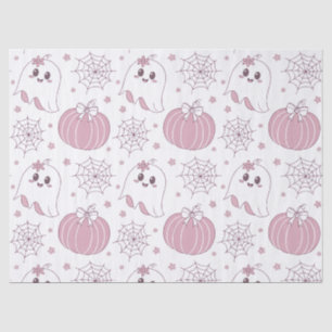 Soft Goth Pastel Halloween Pattern Tissue Paper