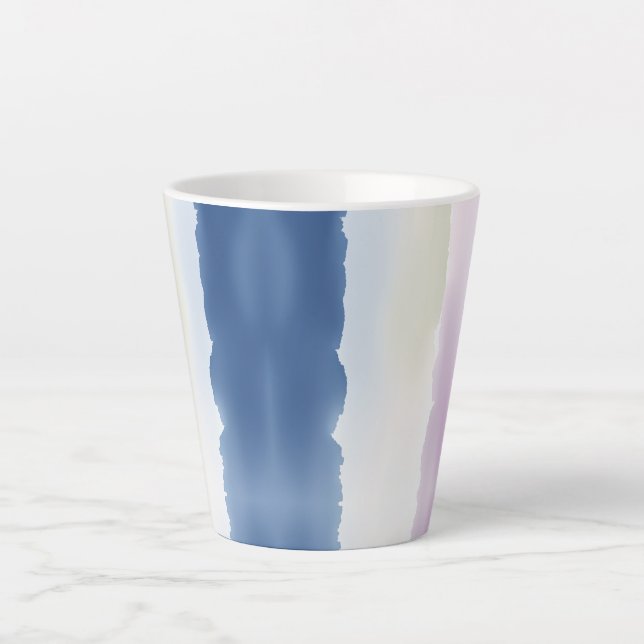 Soft Gradient Torn‑Edge  Latte Mug (Front)