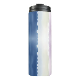 Soft Gradient Torn‑Edge Thermal Tumbler