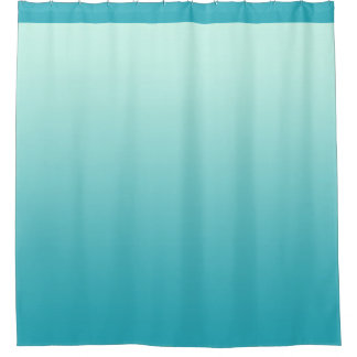 Soft Gradients Colours - ocean blue + your ideas Shower Curtain