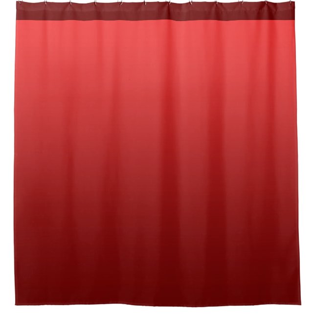 Soft Gradients Colours - red + your ideas Shower Curtain (Front)