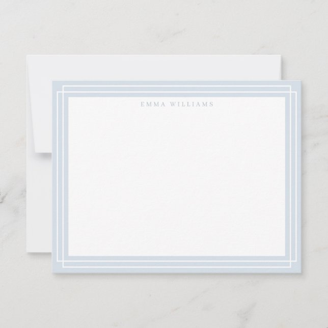 Soft Gray Frame Note Card (Front)