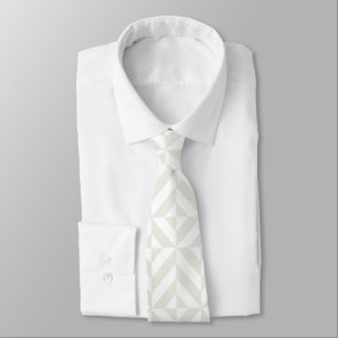 Soft Gray Geometric Art Deco Tie