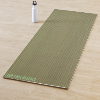 Soft Green Bamboo Texture Yoga Mat