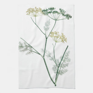 Soft Green Botanical IV Tea Towel