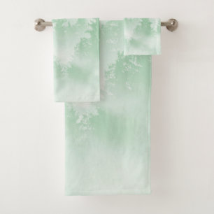 Soft Green Forest Dream #1 #decor #art Bath Towel Set
