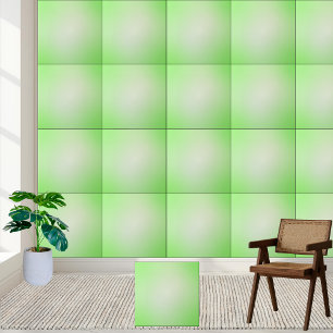 Soft Green Gradient Ceramic Tile
