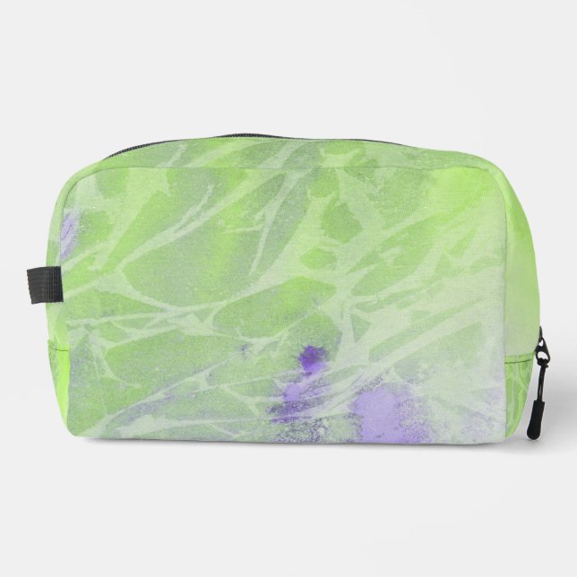 Soft Green & Lavender Harmony Dopp Kit (Front)
