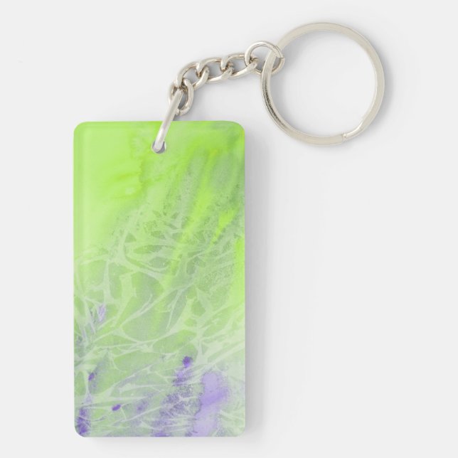 Soft Green & Lavender Harmony Key Ring (Back)