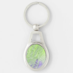 Soft Green & Lavender Harmony Key Ring