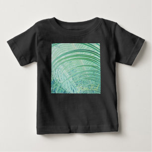 Soft Green Plant Palm Leaf Baby T-Shirt