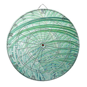 Soft Green Plant Palm Leaf Dartboard
