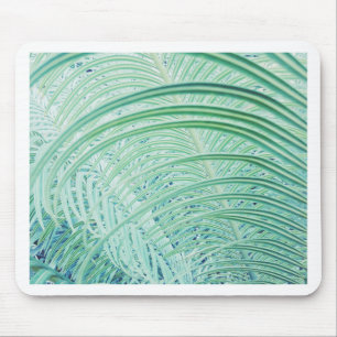 Soft Green Plant Palm Leaf Mouse Pad