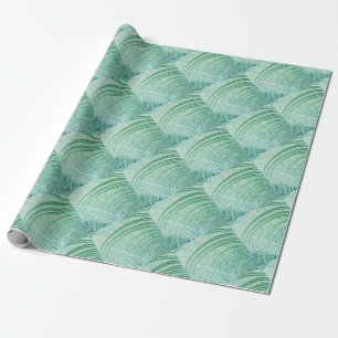 Soft Green Plant Palm Leaf Wrapping Paper