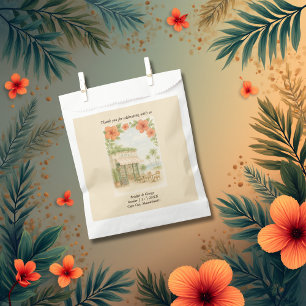 Soft Green Tropical Hawaii Destination Wedding Favour Bag