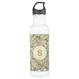 Soft Green Vintage William Morris Honeysuckle 710 Ml Water Bottle