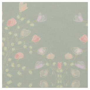 Soft Green with Pastel Floral Fabric