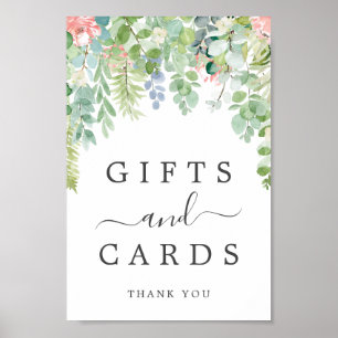 Soft Greenery Gifts and Cards Sign