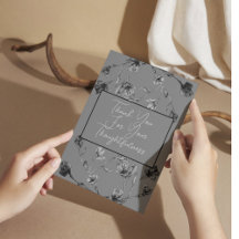 Soft Grey Floral Watercolor Wedding