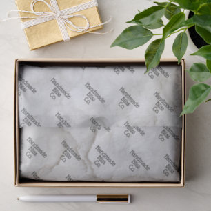 Soft Grey Grey Marble Tissue Paper