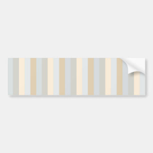 Soft Greys Vertical Stripes Decor Bumper Sticker