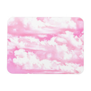 Soft Happy Rose Clouds Decor Magnet