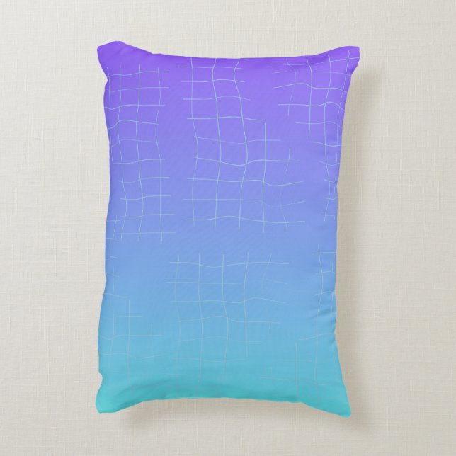 Soft Harmony Abstract Throw Pillow (Back(Vertical))