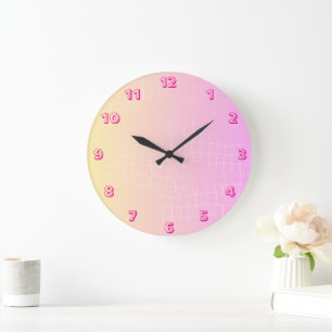 Soft Harmony Abstract Wall Clock