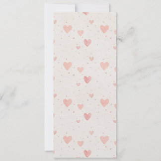 Soft Heart Pattern Invitation