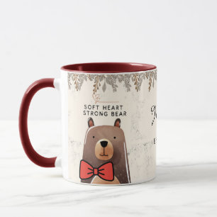 Soft Heart Strong mama bear Art Mug