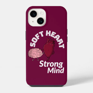 Soft Heart Strong Mind Mindful Strength Phone Ca iPhone 14 Case