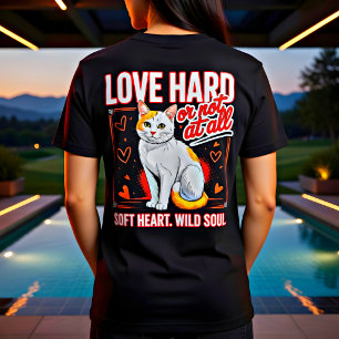 Soft Heart Wild Soul Cat Lover Gift T-Shirt