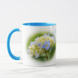 Soft Hydrangea Flower Personalised Mug