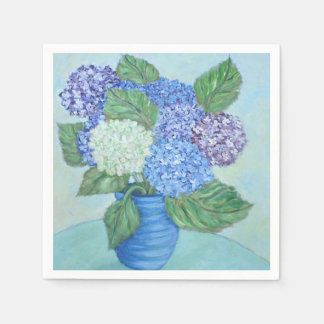 Soft Hydrangeas In A Vase Napkins